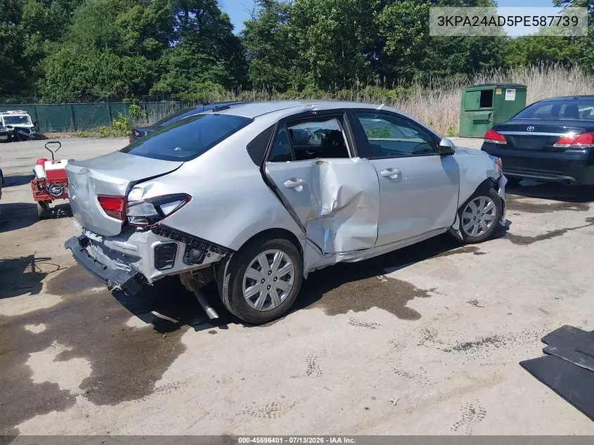 2023 Kia Rio S VIN: 3KPA24AD5PE587739 Lot: 45596401