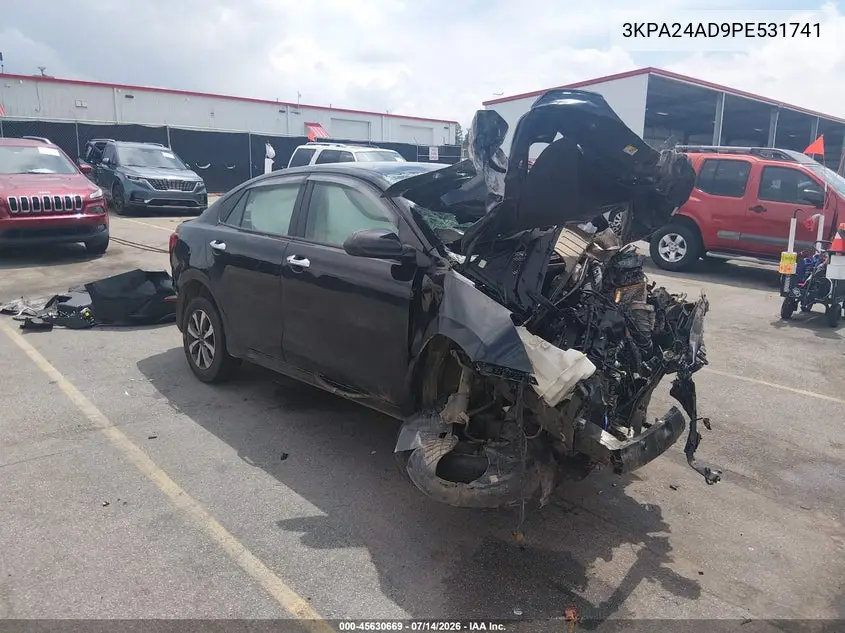 2023 Kia Rio S VIN: 3KPA24AD9PE531741 Lot: 45630669