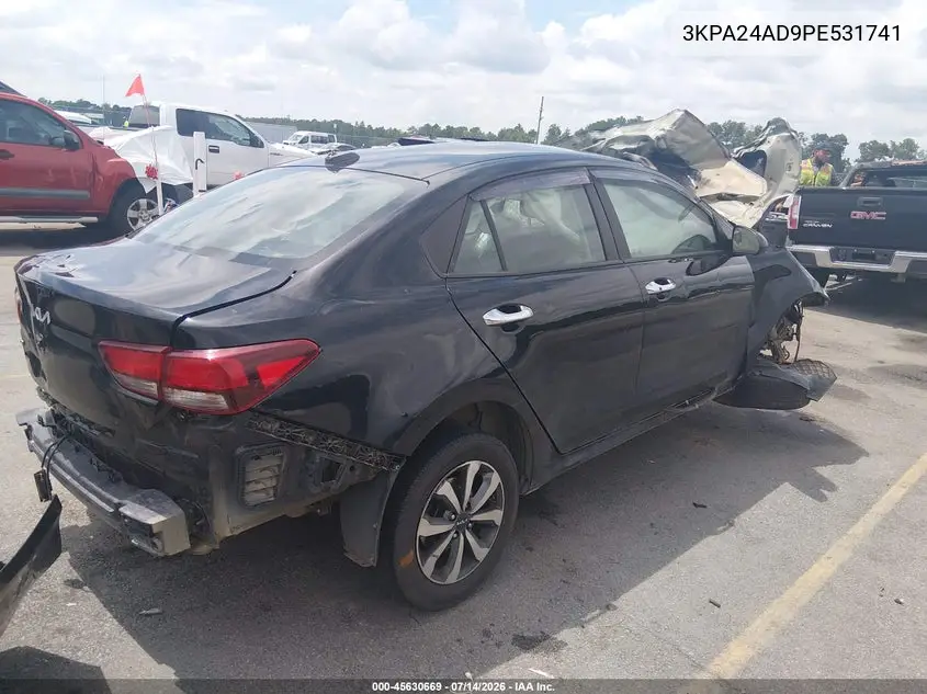 2023 Kia Rio S VIN: 3KPA24AD9PE531741 Lot: 45630669