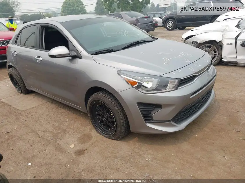 2023 Kia Rio 5-Door S VIN: 3KPA25ADXPE597432 Lot: 45643827
