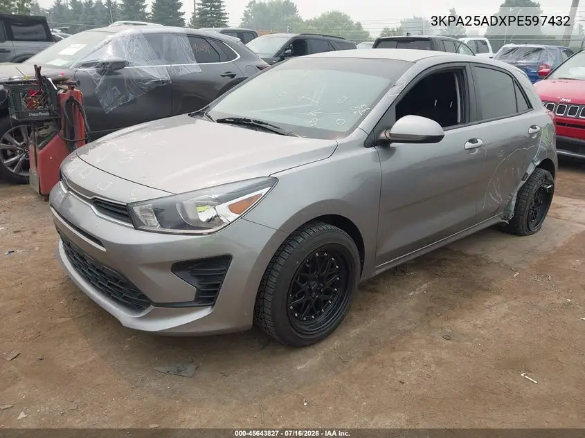 2023 Kia Rio 5-Door S VIN: 3KPA25ADXPE597432 Lot: 45643827