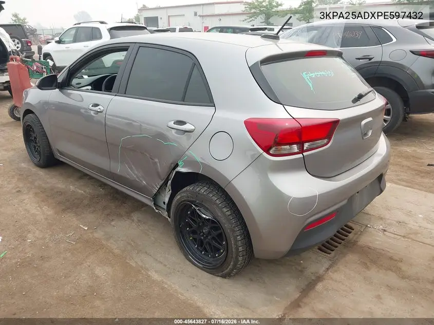 2023 Kia Rio 5-Door S VIN: 3KPA25ADXPE597432 Lot: 45643827
