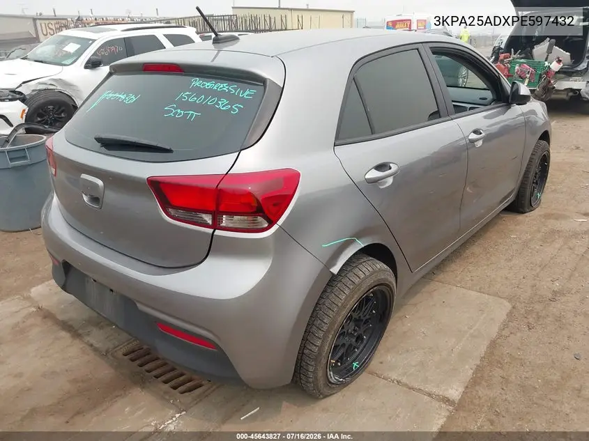 2023 Kia Rio 5-Door S VIN: 3KPA25ADXPE597432 Lot: 45643827