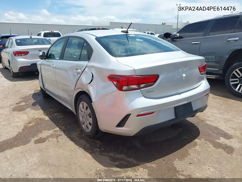 2023 Kia Rio S VIN: 3KPA24AD4PE614476 Lot: 45663213
