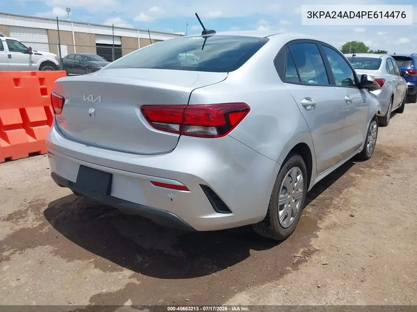 2023 Kia Rio S VIN: 3KPA24AD4PE614476 Lot: 45663213