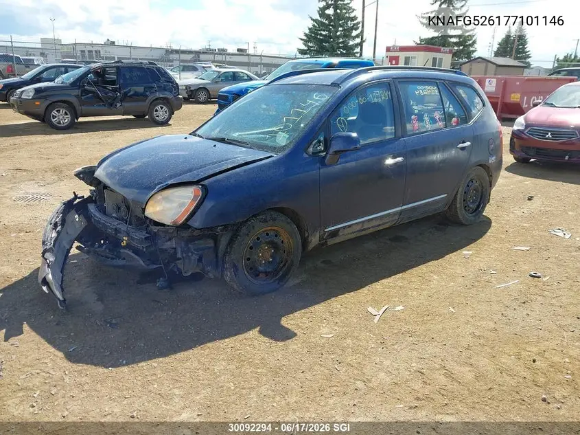 2007 Kia Rondo Lx/Ex VIN: KNAFG526177101146 Lot: 30092294