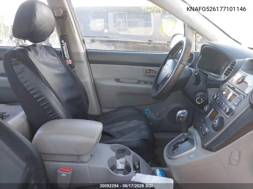 2007 Kia Rondo Lx/Ex VIN: KNAFG526177101146 Lot: 30092294