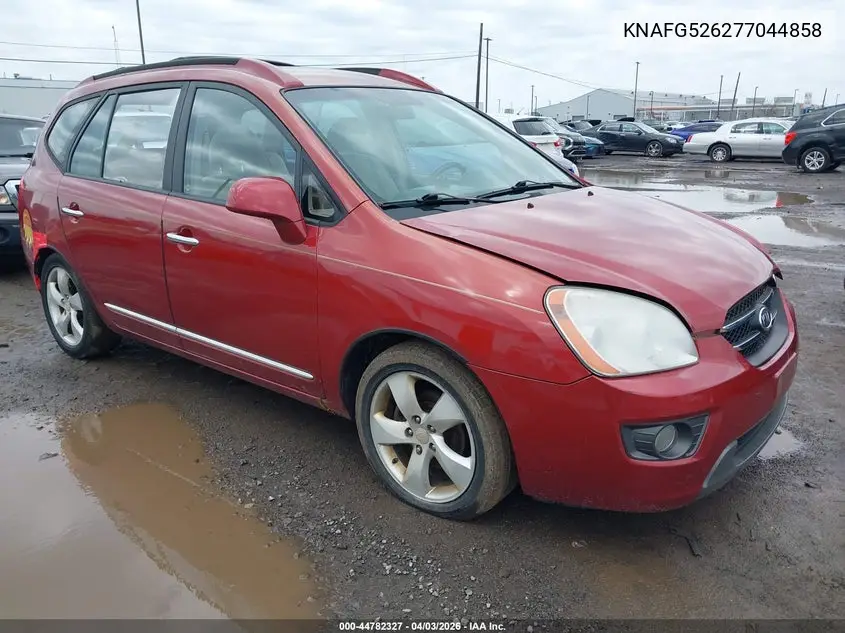 2007 Kia Rondo Ex V6 VIN: KNAFG526277044858 Lot: 44782327