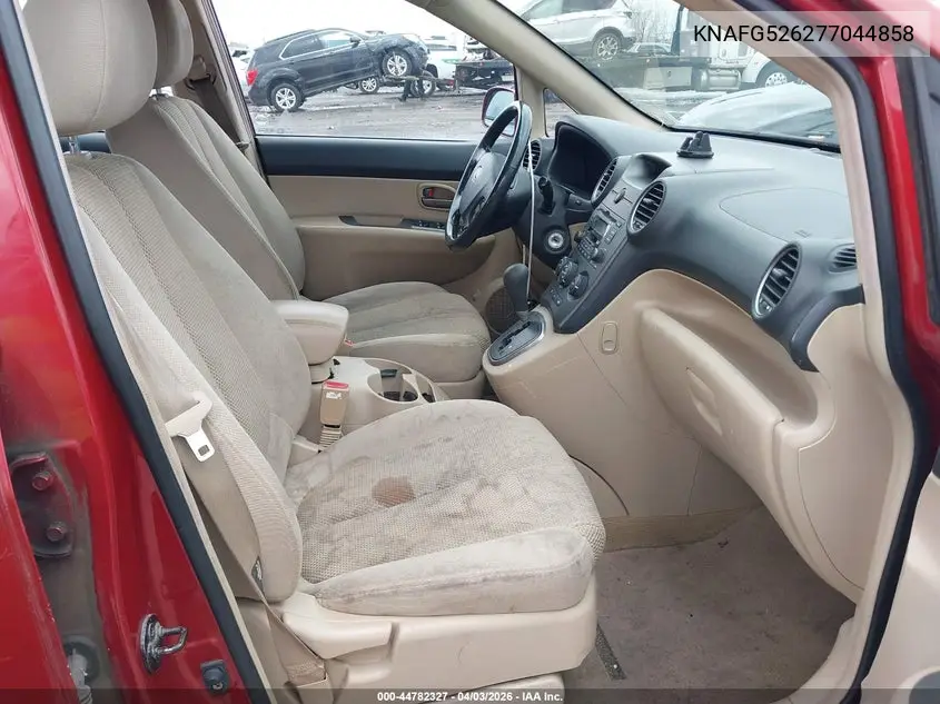 2007 Kia Rondo Ex V6 VIN: KNAFG526277044858 Lot: 44782327