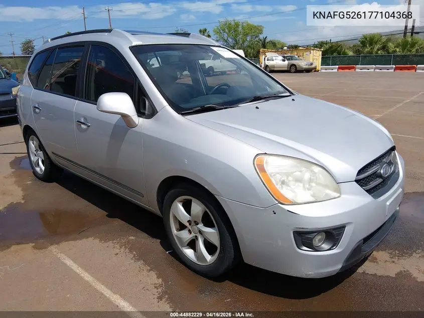 2007 Kia Rondo Ex V6 VIN: KNAFG526177104368 Lot: 44882229