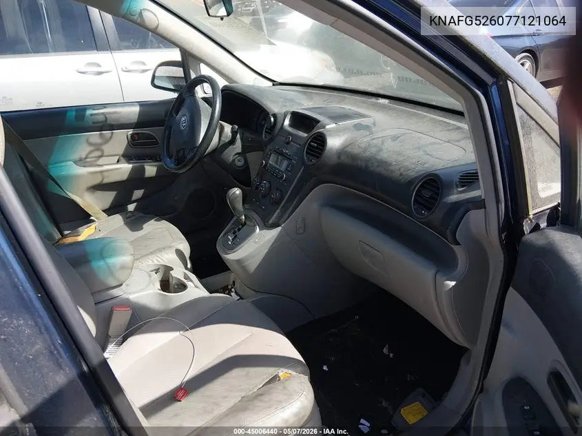 2007 Kia Rondo Ex V6 VIN: KNAFG526077121064 Lot: 45006440