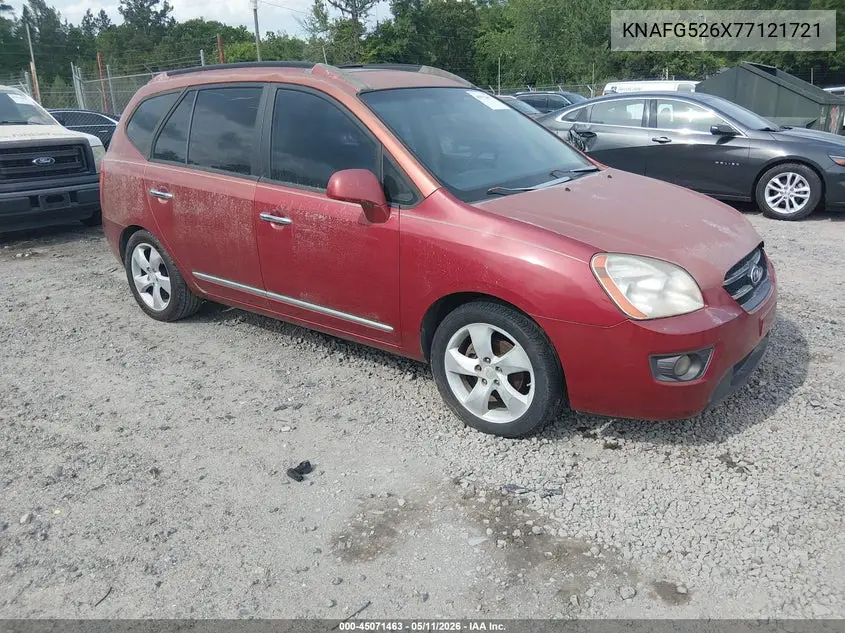 2007 Kia Rondo Ex V6 VIN: KNAFG526X77121721 Lot: 45071463
