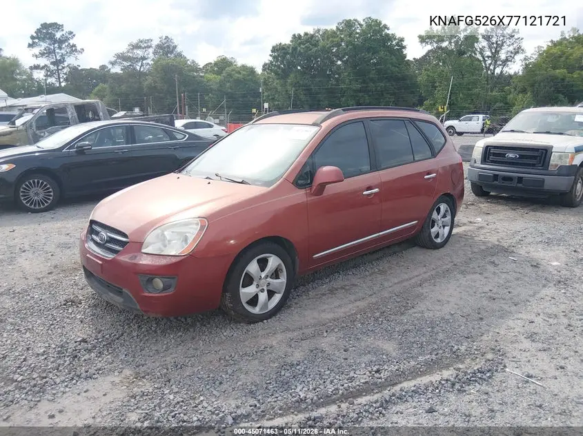 2007 Kia Rondo Ex V6 VIN: KNAFG526X77121721 Lot: 45071463