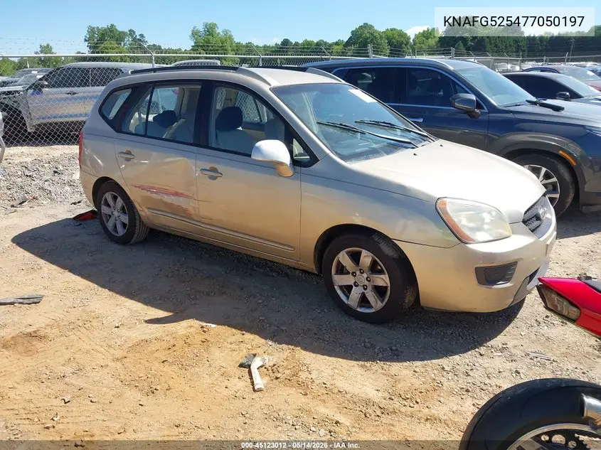 2007 Kia Rondo Lx VIN: KNAFG525477050197 Lot: 45123012