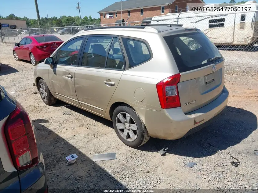 2007 Kia Rondo Lx VIN: KNAFG525477050197 Lot: 45123012