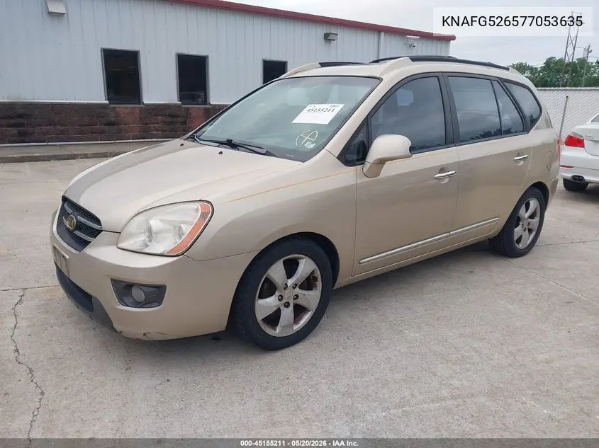 2007 Kia Rondo Ex V6 VIN: KNAFG526577053635 Lot: 45155211