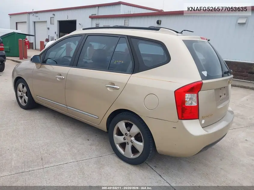 2007 Kia Rondo Ex V6 VIN: KNAFG526577053635 Lot: 45155211