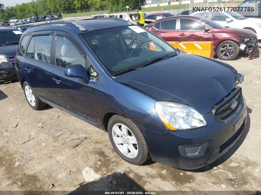 2007 Kia Rondo Lx V6 VIN: KNAFG526177077785 Lot: 45181287