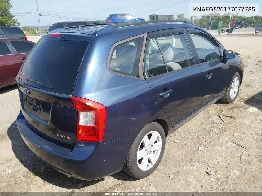 2007 Kia Rondo Lx V6 VIN: KNAFG526177077785 Lot: 45181287