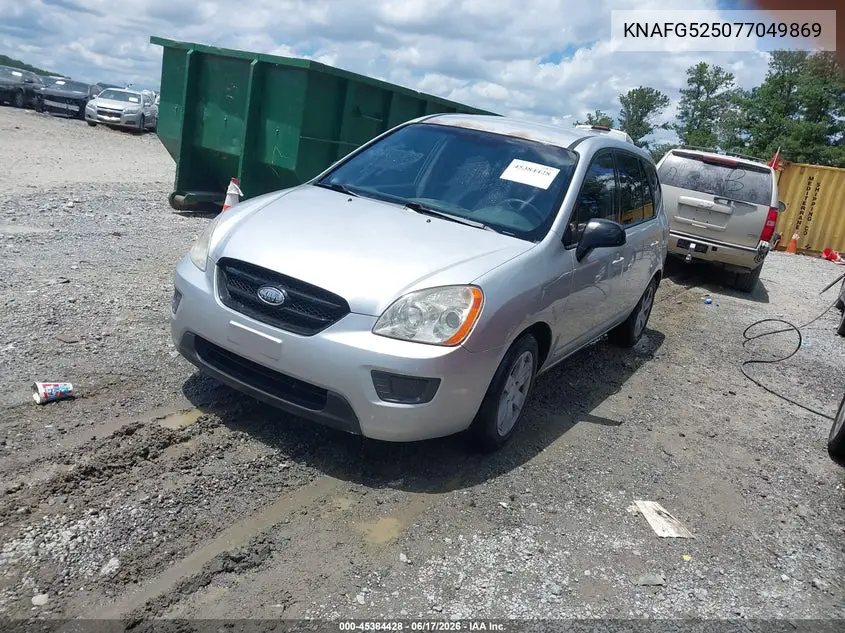 2007 Kia Rondo Lx VIN: KNAFG525077049869 Lot: 45384428