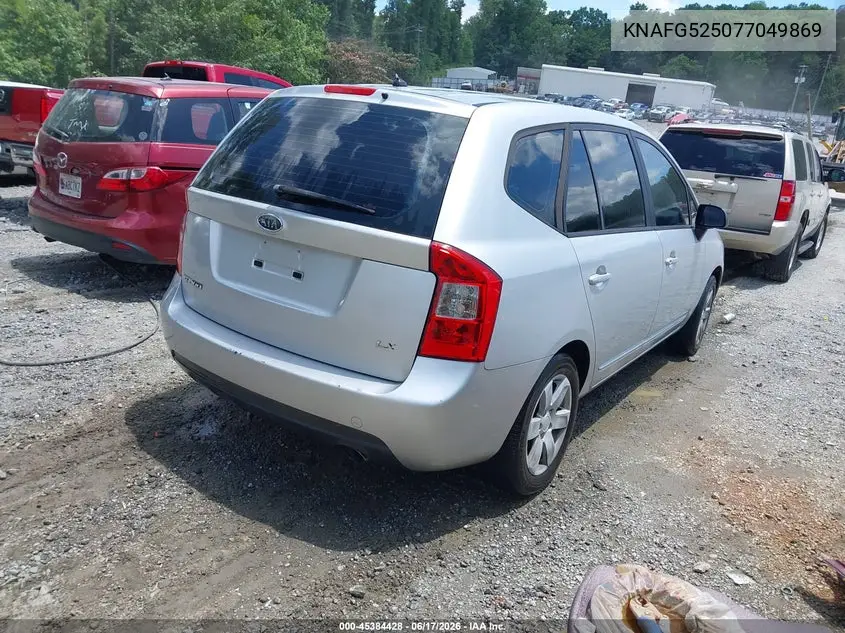 2007 Kia Rondo Lx VIN: KNAFG525077049869 Lot: 45384428