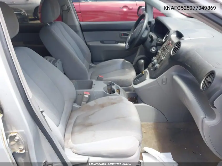 2007 Kia Rondo Lx VIN: KNAFG525077049869 Lot: 45384428