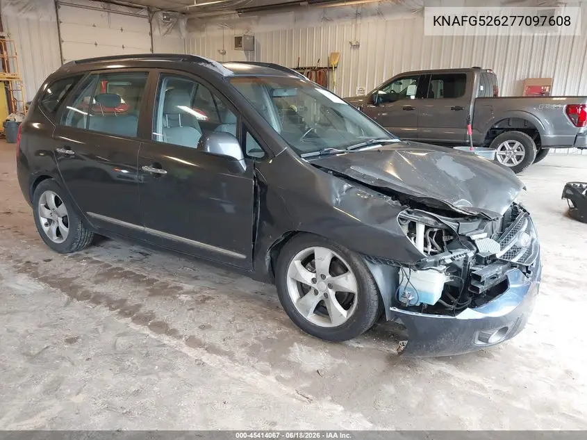 2007 Kia Rondo Ex V6 VIN: KNAFG526277097608 Lot: 45414067