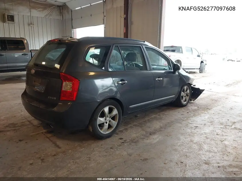 2007 Kia Rondo Ex V6 VIN: KNAFG526277097608 Lot: 45414067