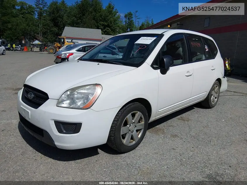2007 Kia Rondo Lx VIN: KNAFG525477024537 Lot: 45454244