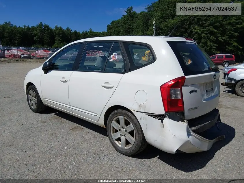 2007 Kia Rondo Lx VIN: KNAFG525477024537 Lot: 45454244