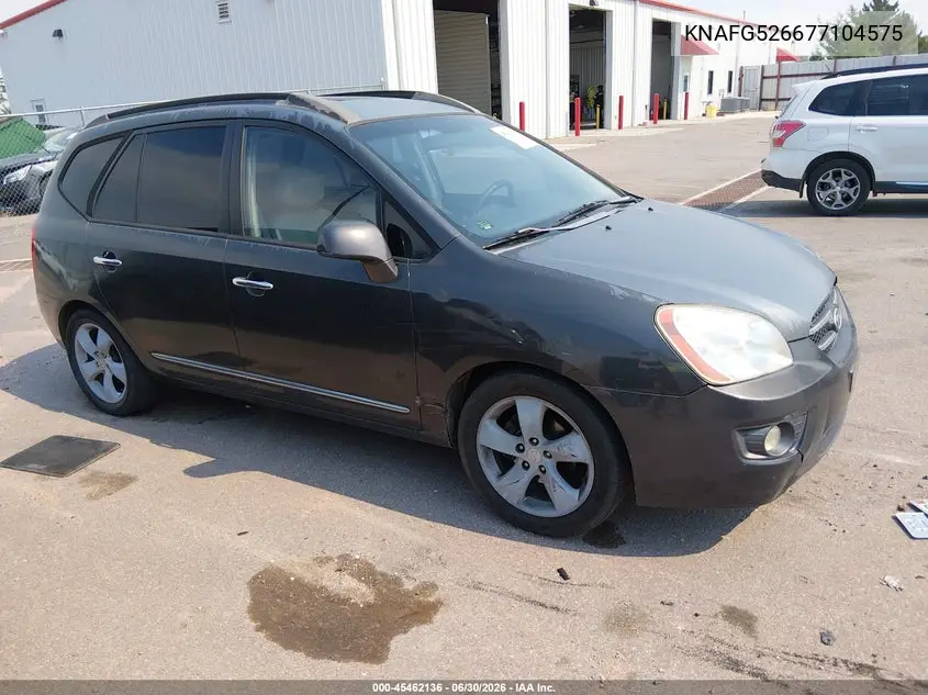 2007 Kia Rondo Ex V6 VIN: KNAFG526677104575 Lot: 45462136