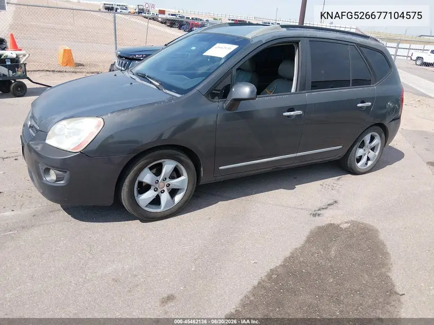 2007 Kia Rondo Ex V6 VIN: KNAFG526677104575 Lot: 45462136
