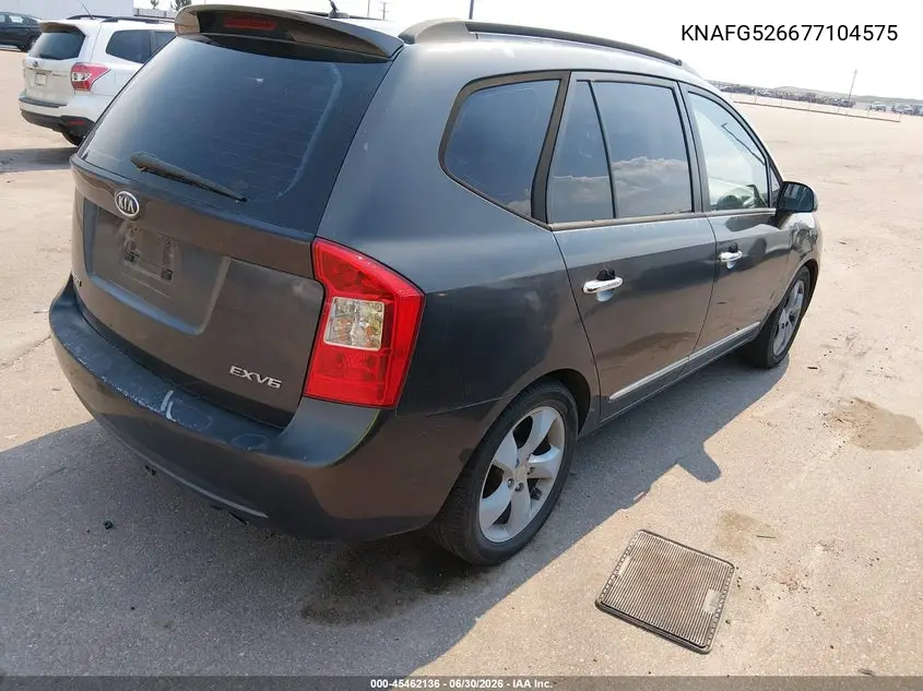 2007 Kia Rondo Ex V6 VIN: KNAFG526677104575 Lot: 45462136
