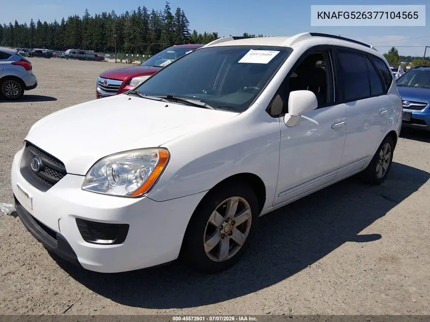 2007 Kia Rondo Lx V6 VIN: KNAFG526377104565 Lot: 45572601