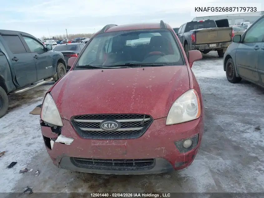 2008 Kia Rondo Ex-V6/Ex-V6 Luxury VIN: KNAFG526887179733 Lot: 12501440