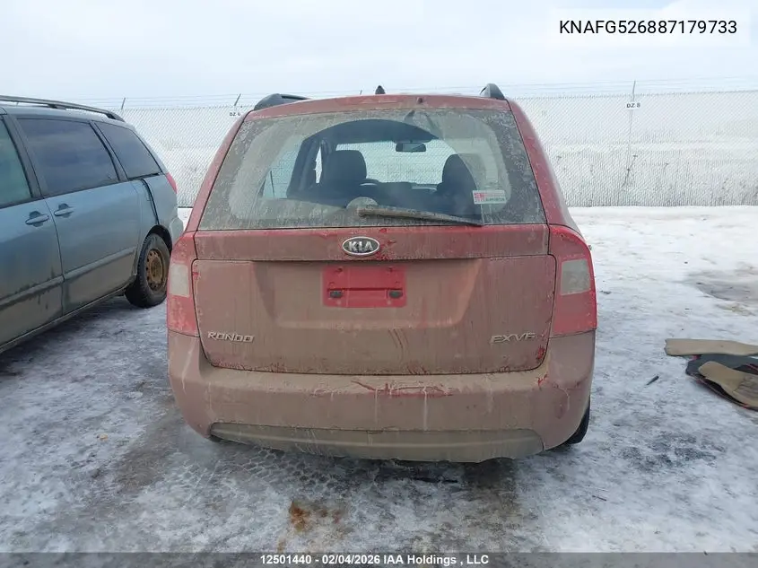 2008 Kia Rondo Ex-V6/Ex-V6 Luxury VIN: KNAFG526887179733 Lot: 12501440