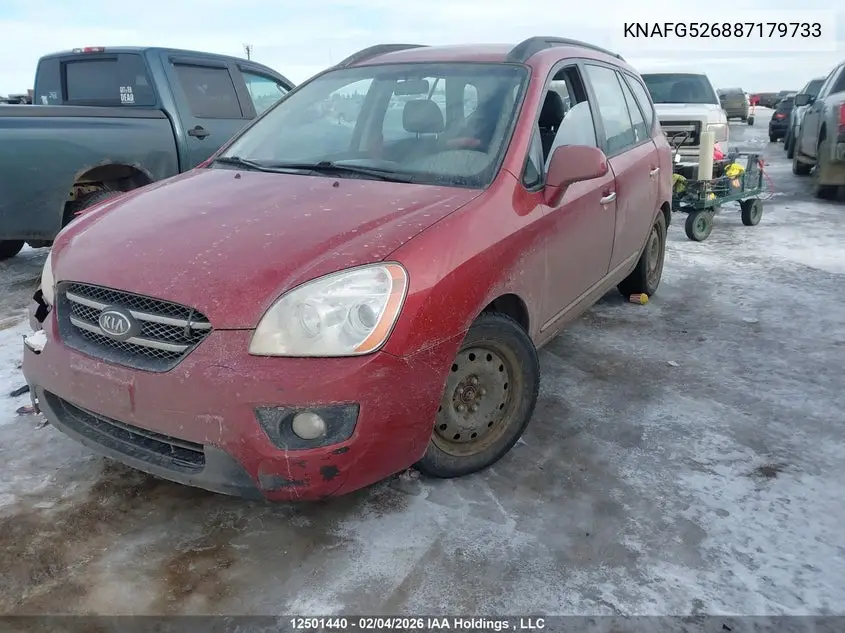 2008 Kia Rondo Ex-V6/Ex-V6 Luxury VIN: KNAFG526887179733 Lot: 12501440