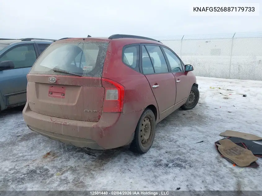 2008 Kia Rondo Ex-V6/Ex-V6 Luxury VIN: KNAFG526887179733 Lot: 12501440