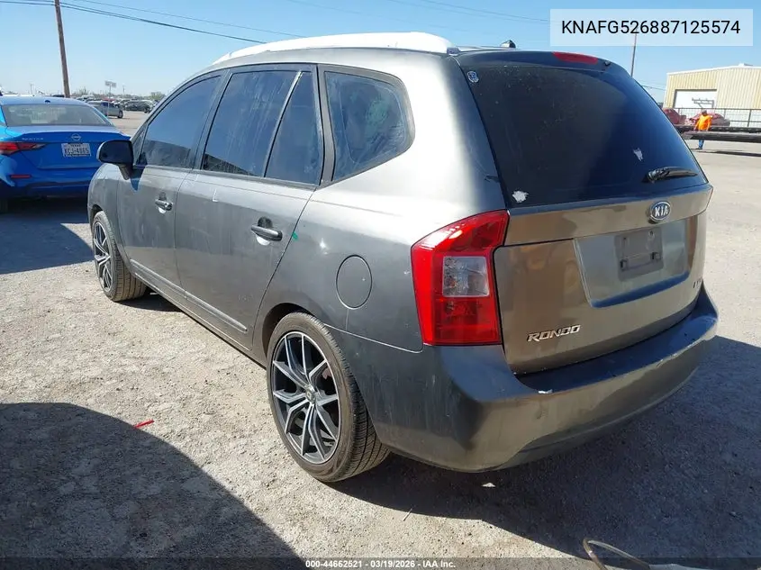 2008 Kia Rondo Lx V6 VIN: KNAFG526887125574 Lot: 44662521
