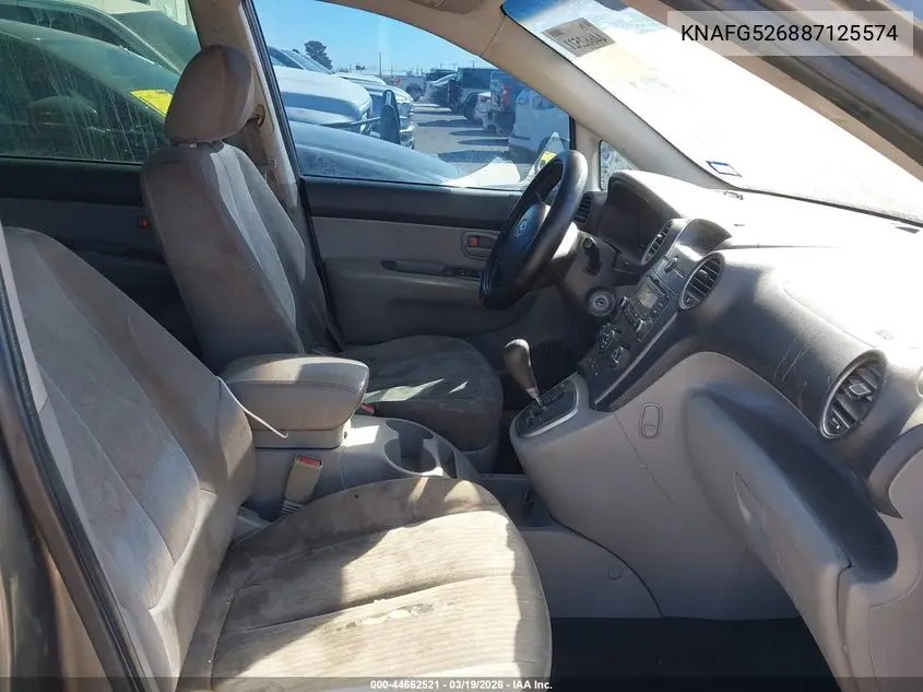 2008 Kia Rondo Lx V6 VIN: KNAFG526887125574 Lot: 44662521