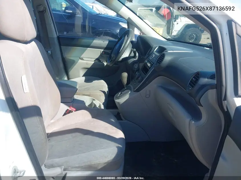 2008 Kia Rondo Lx V6 VIN: KNAFG526X87136592 Lot: 44666065