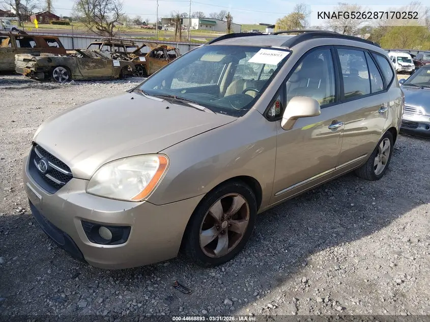 2008 Kia Rondo Ex V6 VIN: KNAFG526287170252 Lot: 44668893