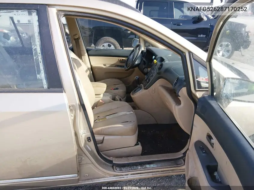 2008 Kia Rondo Ex V6 VIN: KNAFG526287170252 Lot: 44668893