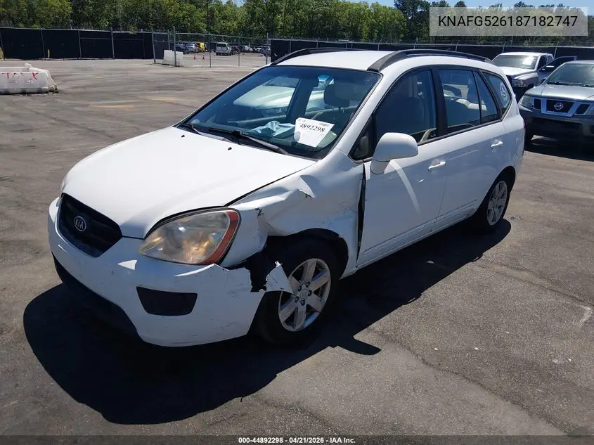 2008 Kia Rondo Lx V6 VIN: KNAFG526187182747 Lot: 44892298