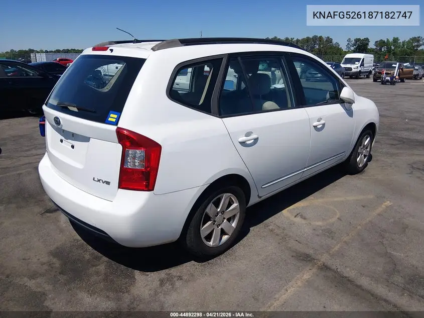 2008 Kia Rondo Lx V6 VIN: KNAFG526187182747 Lot: 44892298