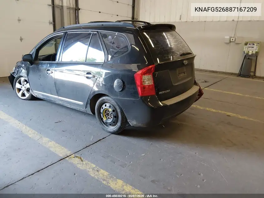 2008 Kia Rondo Ex V6 VIN: KNAFG526887167209 Lot: 45030216