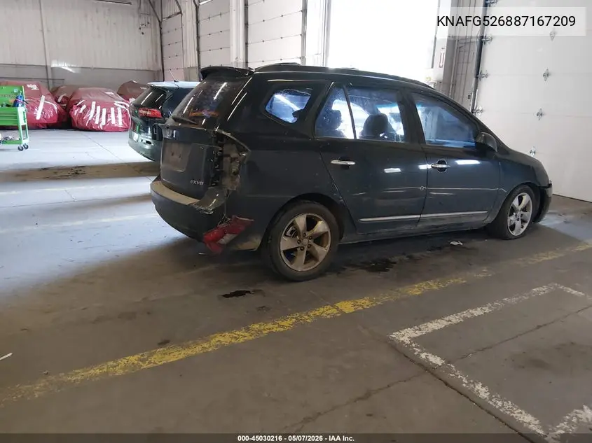 2008 Kia Rondo Ex V6 VIN: KNAFG526887167209 Lot: 45030216