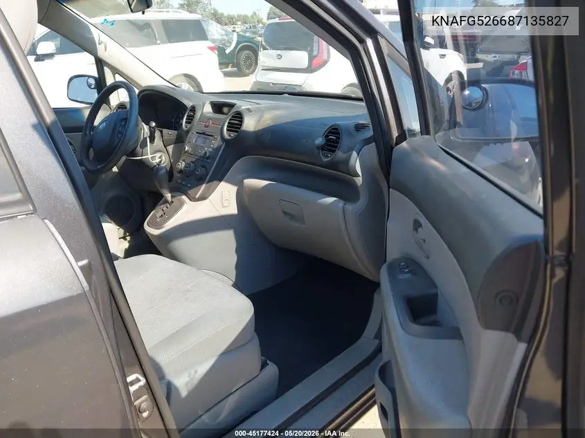 2008 Kia Rondo Lx V6 VIN: KNAFG526687135827 Lot: 45177424
