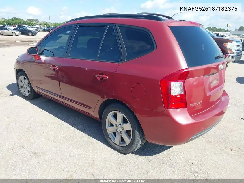 2008 Kia Rondo Lx V6 VIN: KNAFG526187182375 Lot: 45191141