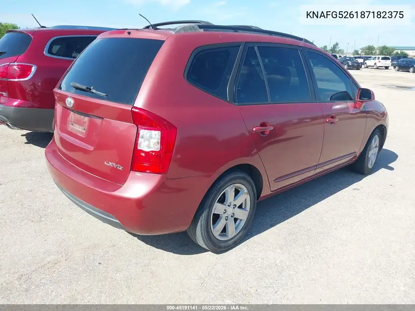 2008 Kia Rondo Lx V6 VIN: KNAFG526187182375 Lot: 45191141